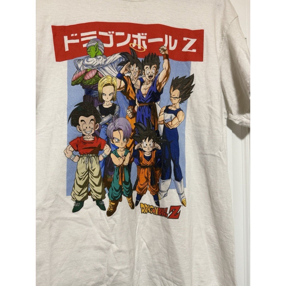 Toei Animation DragonBall Z White  Graphic Tee T Shirt Mens S/M